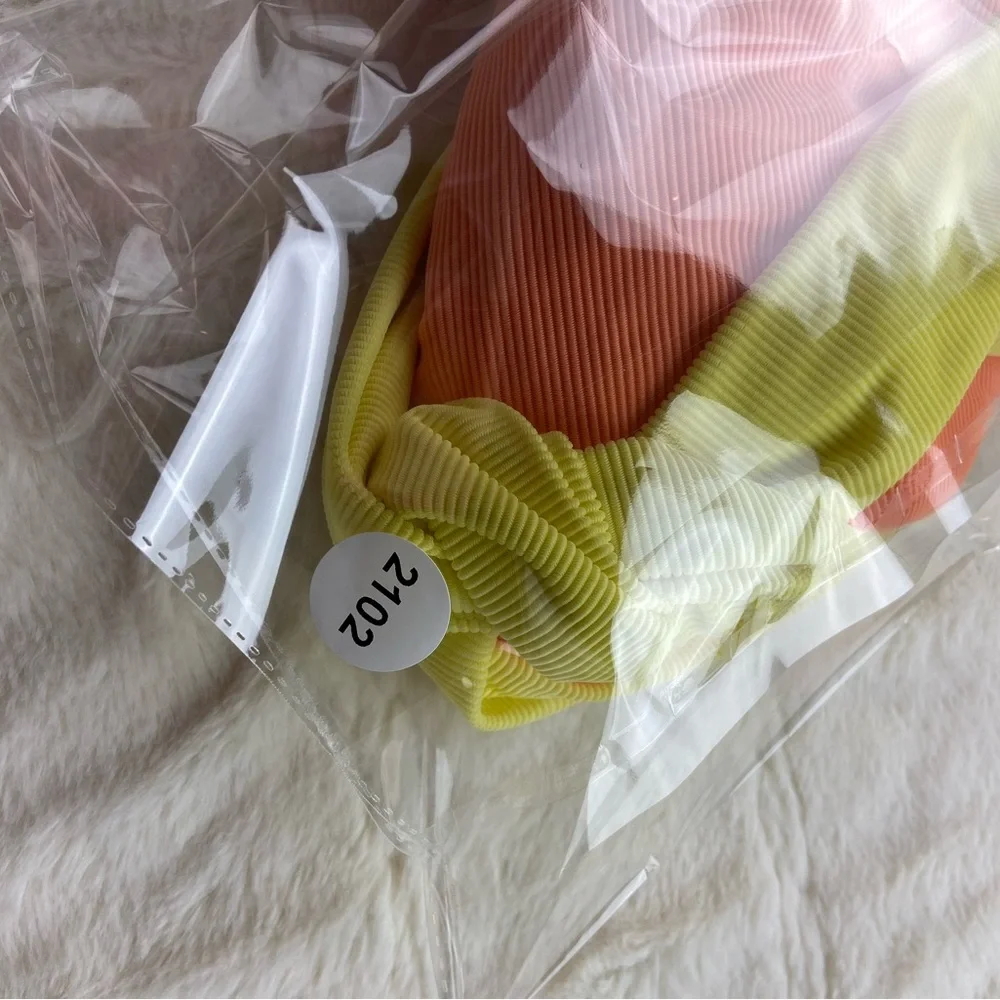 NWOT Beach Riot Carlie fruity color block one piece swimsuit 12102_11
